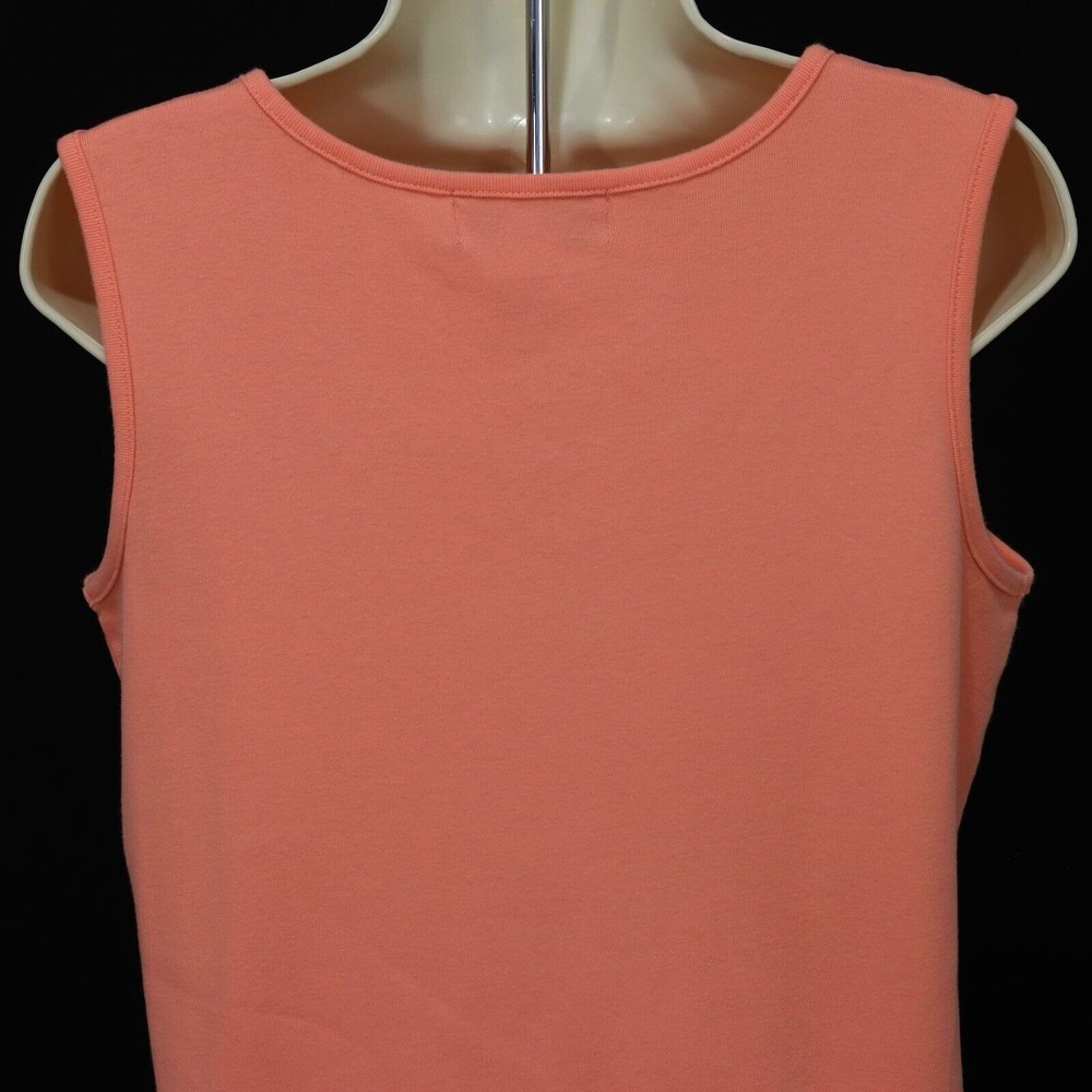 Sag Harbor Women's Embellished Tank Top S Small Pink Beads Sequins Embroidered - Picture 5 of 8